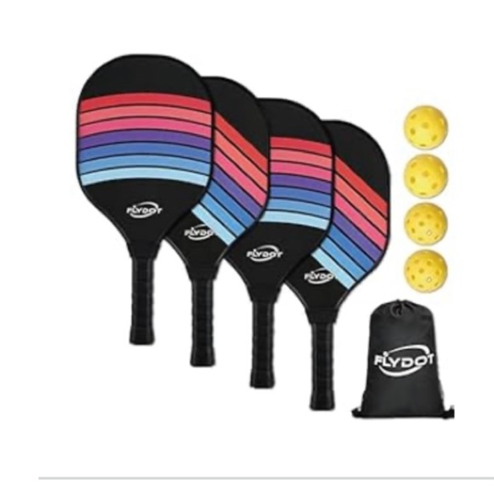 FLYDOT Pickleball Paddle Set with Balls